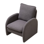Modern Sherpa Upholstered Accent Chair, Comfortable Living Room Armchair, Lounge Chair For Bedroom, And Office