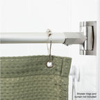 36 in. to 61 in. Curved Shower Rod (Brushed Nickel Finish)