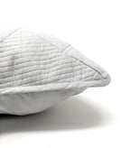 Tache Cotton Light Grey Silver Soothing Pastel Cushion Covers / Euro Sham (JHW-862)