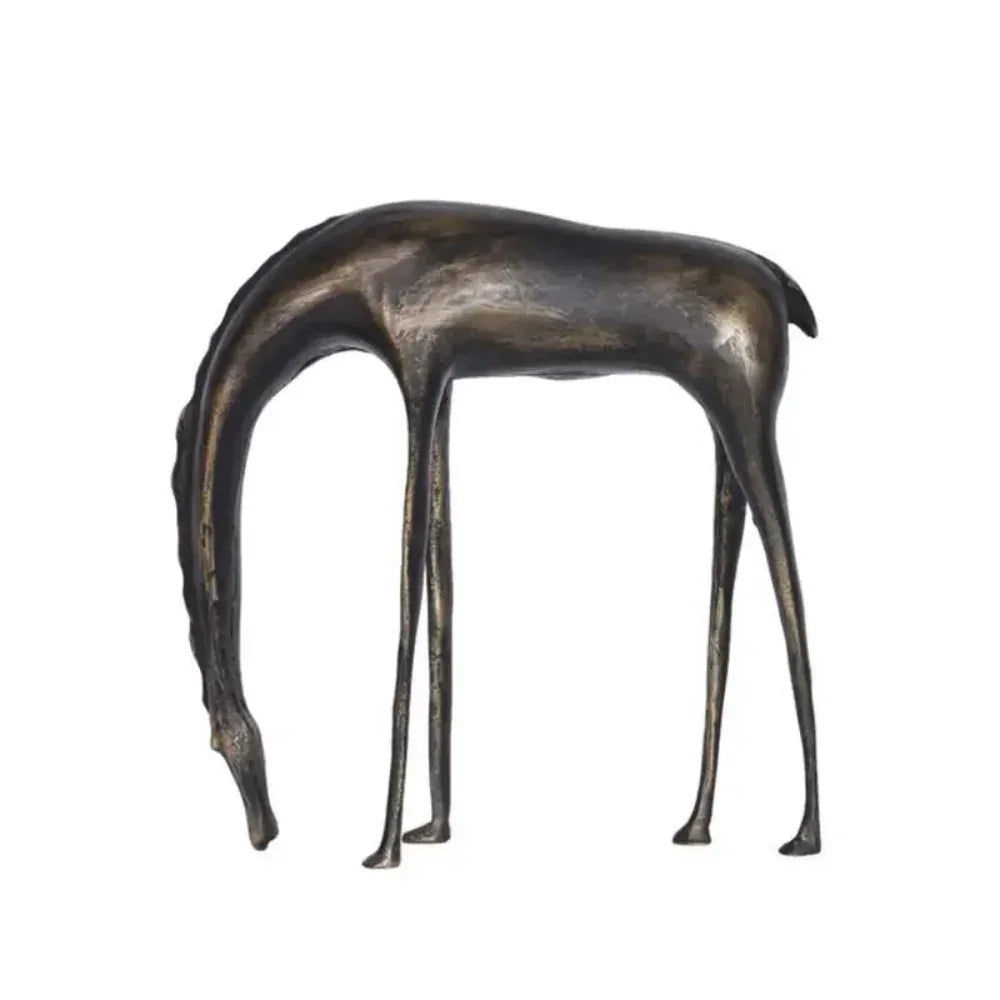 Abstract Horse Statue Cast Iron Rustic Decor for Your Living Room