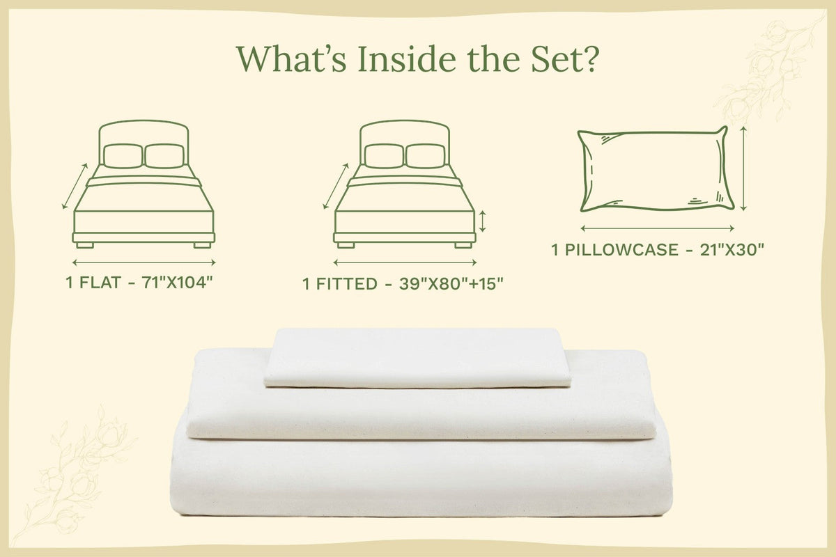 Organic Sateen Bed Sheets Set