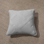 Tache Cotton Light Grey Silver Soothing Pastel Cushion Covers / Euro Sham (JHW-862)