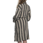 Cotton Linen Blend Kimono Bathrobe – Lightweight Unisex Robe