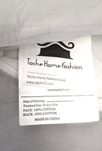 Tache Cotton Light Grey Silver Soothing Pastel Cushion Covers / Euro Sham (JHW-862)