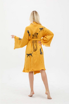 Tiger Hand Printed Kimono