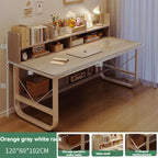 Computer Desk, Desktop, Home Bookshelf Integrated, Student Bedroom, Study Writing, Desk And Chair Combination, Simple Office Des