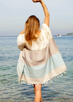 Multi Color Tunic Beach Cover Up