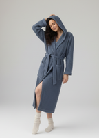 Organic Turkish Cotton Waffle Bathrobe – Lightweight Spa Robe for Men & Women