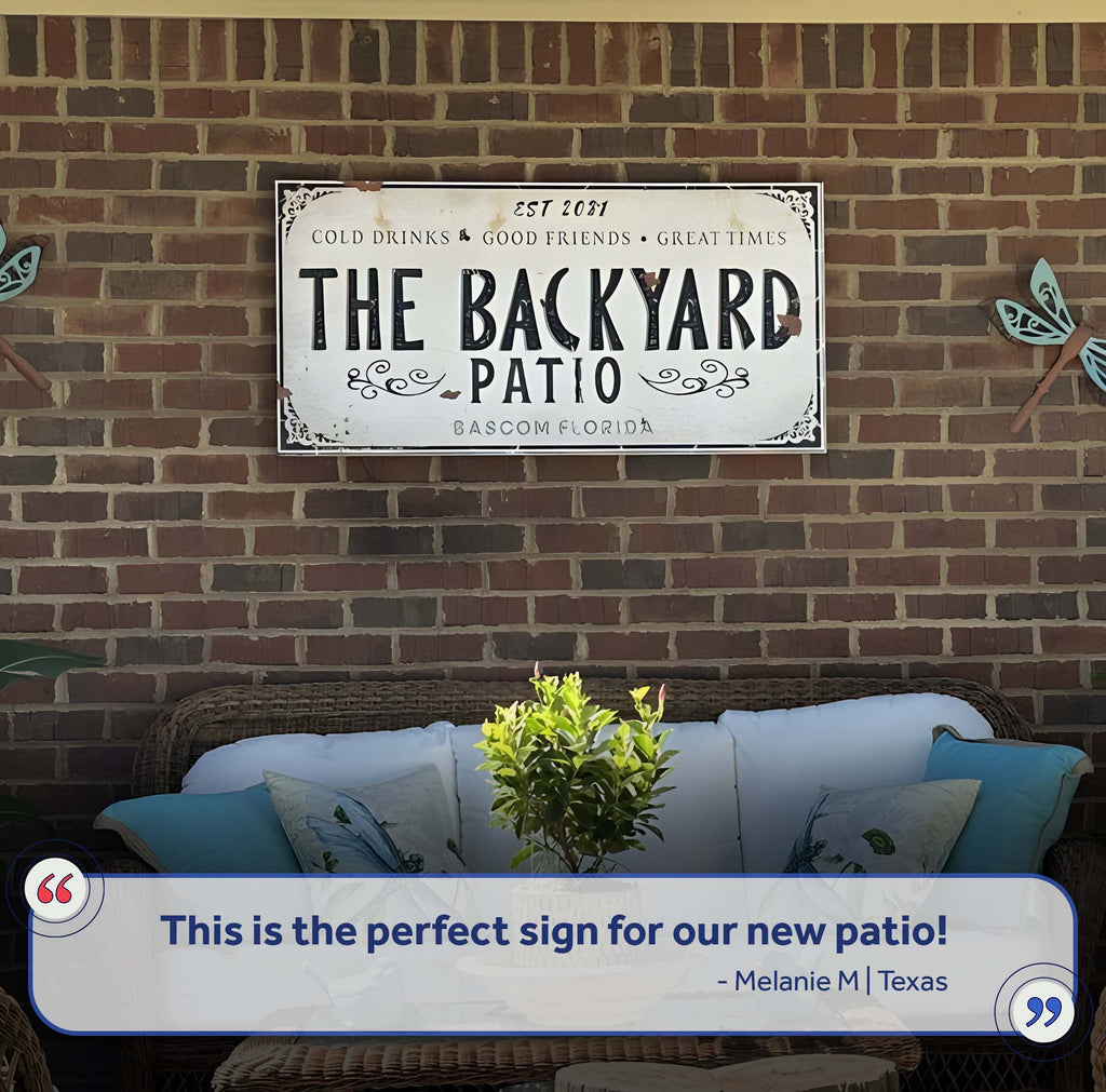 Family Patio Sign
