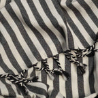 Vertical Striped Turkish Towel With Fringe