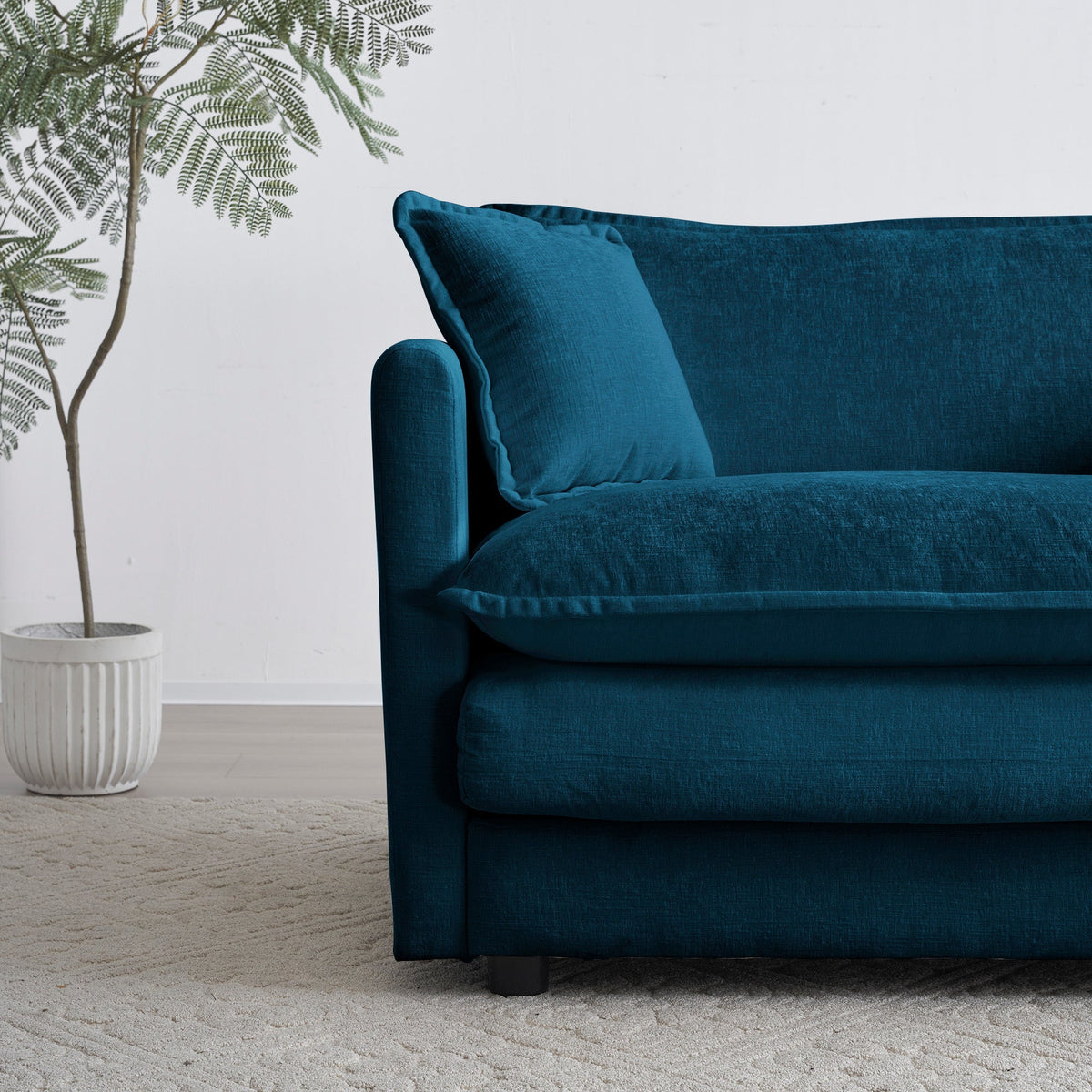 Modular Sectional Sofa for Living Room, U Shaped 5 Seater with Ottoman