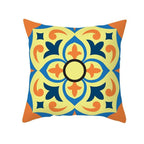 Ethnic Floral Patterns Sofa Cushion Cases Nordic Geometric Simple Blue Modern Decorative Throw Pillow Case Cushion Case For Room Bedroom Pillows Case Bohemian Decor Home Pillows 45x45CM