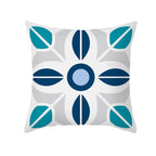 Ethnic Floral Patterns Sofa Cushion Cases Nordic Geometric Simple Blue Modern Decorative Throw Pillow Case Cushion Case For Room Bedroom Pillows Case Bohemian Decor Home Pillows 45x45CM