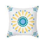 Ethnic Floral Patterns Sofa Cushion Cases Nordic Geometric Simple Blue Modern Decorative Throw Pillow Case Cushion Case For Room Bedroom Pillows Case Bohemian Decor Home Pillows 45x45CM