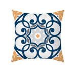 Ethnic Floral Patterns Sofa Cushion Cases Nordic Geometric Simple Blue Modern Decorative Throw Pillow Case Cushion Case For Room Bedroom Pillows Case Bohemian Decor Home Pillows 45x45CM
