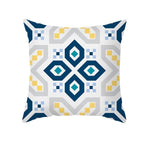 Ethnic Floral Patterns Sofa Cushion Cases Nordic Geometric Simple Blue Modern Decorative Throw Pillow Case Cushion Case For Room Bedroom Pillows Case Bohemian Decor Home Pillows 45x45CM