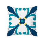 Ethnic Floral Patterns Sofa Cushion Cases Nordic Geometric Simple Blue Modern Decorative Throw Pillow Case Cushion Case For Room Bedroom Pillows Case Bohemian Decor Home Pillows 45x45CM