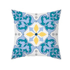 Ethnic Floral Patterns Sofa Cushion Cases Nordic Geometric Simple Blue Modern Decorative Throw Pillow Case Cushion Case For Room Bedroom Pillows Case Bohemian Decor Home Pillows 45x45CM