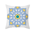 Ethnic Floral Patterns Sofa Cushion Cases Nordic Geometric Simple Blue Modern Decorative Throw Pillow Case Cushion Case For Room Bedroom Pillows Case Bohemian Decor Home Pillows 45x45CM