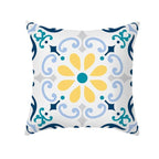 Ethnic Floral Patterns Sofa Cushion Cases Nordic Geometric Simple Blue Modern Decorative Throw Pillow Case Cushion Case For Room Bedroom Pillows Case Bohemian Decor Home Pillows 45x45CM
