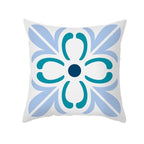 Ethnic Floral Patterns Sofa Cushion Cases Nordic Geometric Simple Blue Modern Decorative Throw Pillow Case Cushion Case For Room Bedroom Pillows Case Bohemian Decor Home Pillows 45x45CM