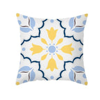 Ethnic Floral Patterns Sofa Cushion Cases Nordic Geometric Simple Blue Modern Decorative Throw Pillow Case Cushion Case For Room Bedroom Pillows Case Bohemian Decor Home Pillows 45x45CM