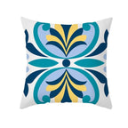 Ethnic Floral Patterns Sofa Cushion Cases Nordic Geometric Simple Blue Modern Decorative Throw Pillow Case Cushion Case For Room Bedroom Pillows Case Bohemian Decor Home Pillows 45x45CM