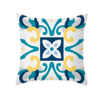 Ethnic Floral Patterns Sofa Cushion Cases Nordic Geometric Simple Blue Modern Decorative Throw Pillow Case Cushion Case For Room Bedroom Pillows Case Bohemian Decor Home Pillows 45x45CM