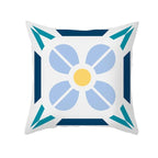 Ethnic Floral Patterns Sofa Cushion Cases Nordic Geometric Simple Blue Modern Decorative Throw Pillow Case Cushion Case For Room Bedroom Pillows Case Bohemian Decor Home Pillows 45x45CM