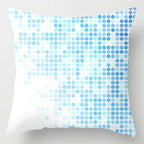 Modern Simple Blue Geometric Pillow Cover Home Sofa Decorative Blue Sea Texture Cotton Linen Cushion Home Decorative Pillow Case 45x45cm